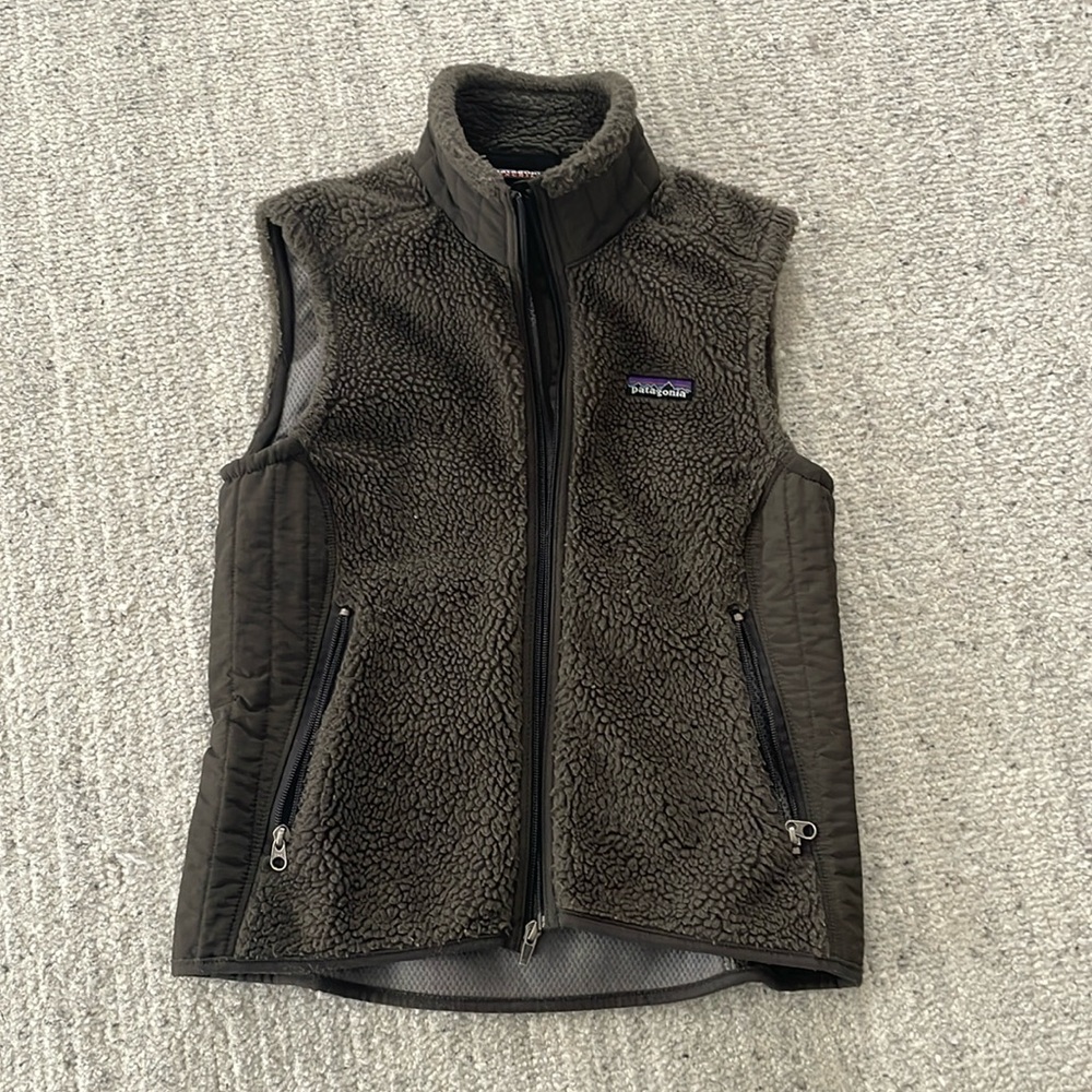 Patagonia Olive Green Fleece Vest